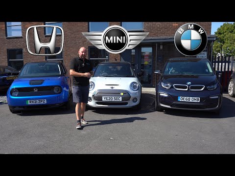 Видео: Тест и обзор реального запаса хода Honda E против Mini против BMW i3 Convoy. Компактные электромо...