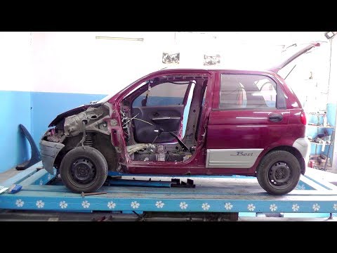 Видео: Daewoo Matiz  Best. Боковой удар. Обзор повреждений.