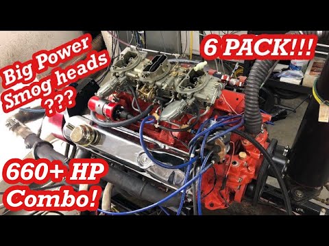 Видео: Низкая платформа, железная головка, 6 блоков АТАКА! Большой блок Mopar объемом 500 кубических дюй...