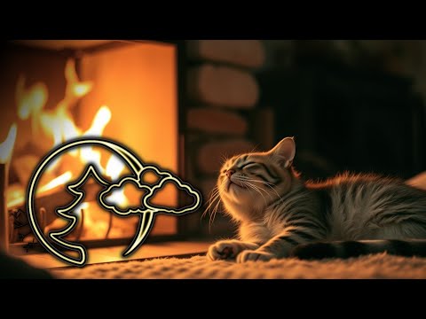 Видео: Мурлыкающая Кошка У Камина✨Исцеляющий Релакс для Глубокого Сна и Уюта 🔥🐾A purring cat, fireplace #22