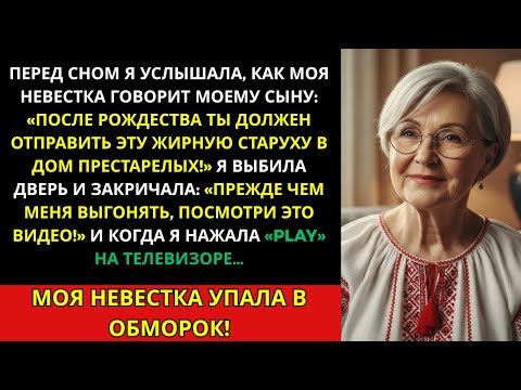 Видео: Перед сном я услышала от невестки: «Больше не хочу видеть здесь эту жирную старуху!».