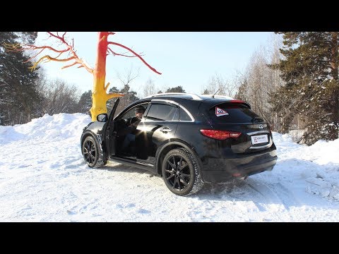 Видео: Infiniti QX70 (FX37S). Жгучий финик в Сибири!