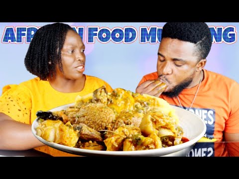 Видео: ОГРОМНЫЙ СУП ИЗ ГАРРИ ФУФУ И БАМИИ С АССОРТИ ИЗ МЯСА МУКБАНГ | АФРИКАНСКАЯ КУХНЯ МУКБАНГ