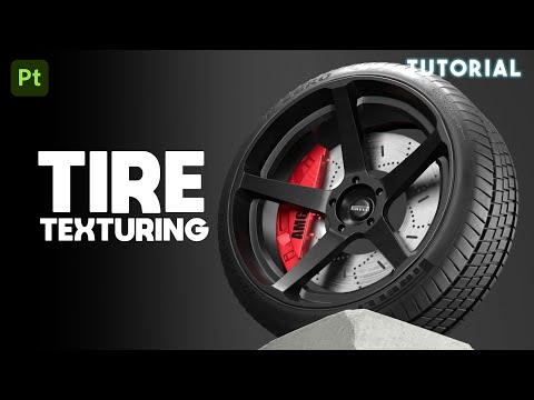 Видео: Текстурирование шин в Substance Painter — Класс 09