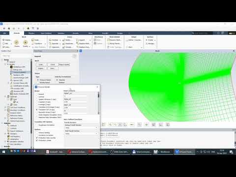 Видео: ANSYS Fluent. Расчет обтекания лопатки турбины Ламинарно-турбулентный  переход.  Урок 1