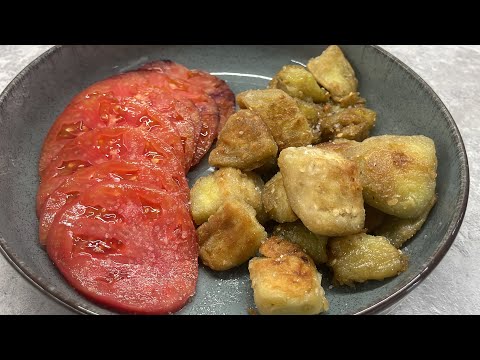 Видео: fried eggplant / жареный баклажан