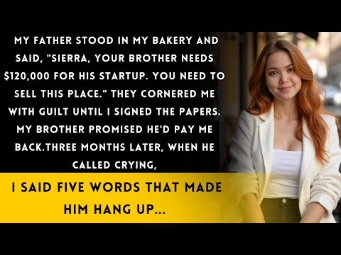 Видео: Они заставили меня продать пекарню, чтобы оплатить «инвестиции» моего брата. Он потерял всё за тр...