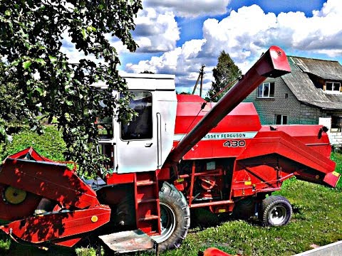 Видео: Обзор комбайна  massey ferguson 430 аналог sampo 600