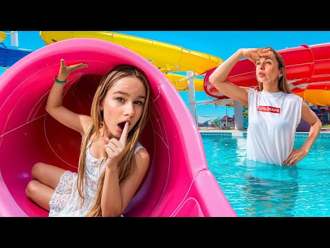 Видео: ПРЯТКИ В АКВАПАРКЕ ОТ  МАМЫ // EVA mash