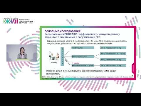 Видео: Метастазы меланомы в ЦНС с мутацией в гене BRAF: оптимальные терапевтические подходы