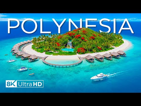 Видео: Французская Полинезия 8K – Тихоокеанский рай Изумрудных островов, Палм-Шорс и кристально чистых вод