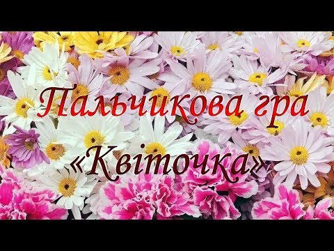 Видео: Пальчикова гра "Квіточка".