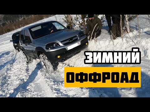 Видео: Зимний ОФФРОАД. 2 Нивы, Hynday santa fe, honda CR-V и квадрик