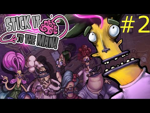 Видео: Stick It to the Man! Прохождение #2. Поход к психиатру