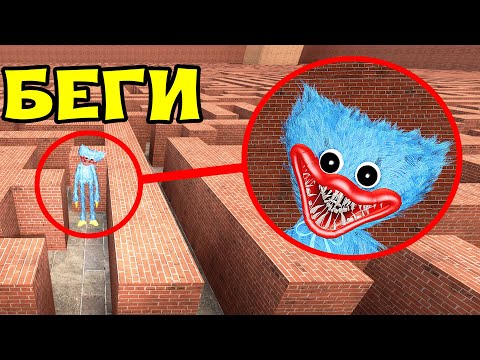 Видео: Хагги Вагги в большом лабиринте гоняется за нами Poppy Playtime GMOD Гаррис Мод ► Garry's Mod