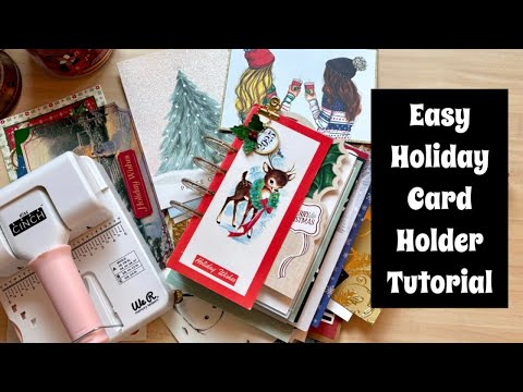Видео: ЛЕГКОЕ руководство по изготовлению держателя для праздничных открыток / Как пользоваться машинкой...