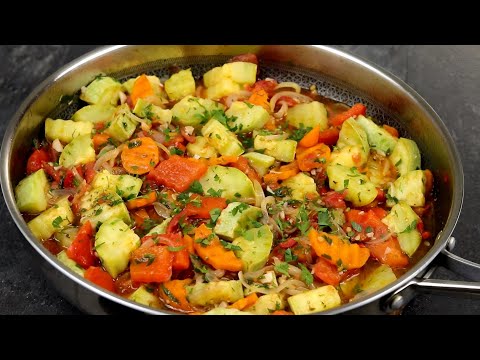 Видео: Как приготовить Идеальное Овощное Рагу😋Соте из кабачков За 20 Минут
