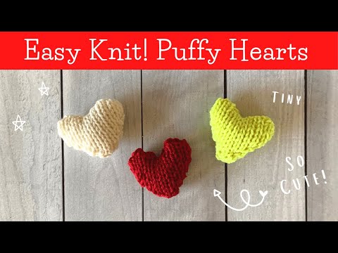 Видео: Как связать крошечное пышное сердечко | Простая схема вязания для начинающих