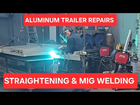 Видео: Выпрямление алюминиевых прицепов и импульсная сварка алюминия MIG