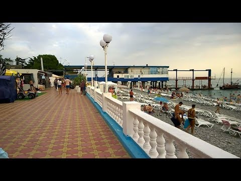 Видео: Пляж пансионата Гренада в Лазаревском.