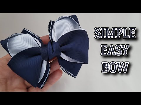 Видео: Скорее ДЕЛАЕМ такие Бантики в ШКОЛУ ✨️✨️✨️ DIY HAIR BOWS