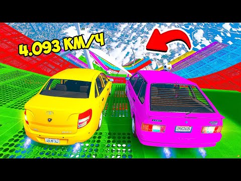 Видео: СПУСК БЕЗ ТОРМОЗОВ НА ГРАНТЕ И ЧЕТЫРКЕ ПО ТРАМПЛИНУ В ГТА 5 МОДЫ! ЭКСПЕРИМЕНТЫ В GTA 5 ВИДЕО MODS