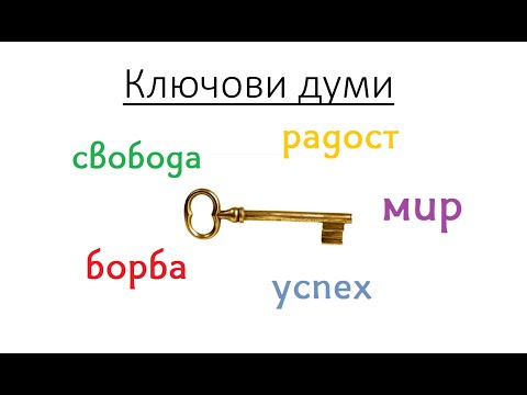 Видео: Урок 1: Какво са ключовите думи и как да ги разпознаваме в текст?