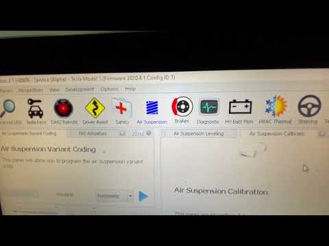 Видео: Tesla Model S Air Suspension Calibration/Калибровка пневмоподвески Tesla Model S