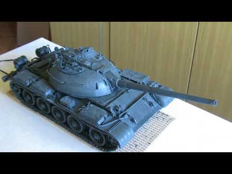 Видео: Изготовление танка Т-55 в масштабе 1:16 из скульптурного пластилина. Часть 6. Проект завершён