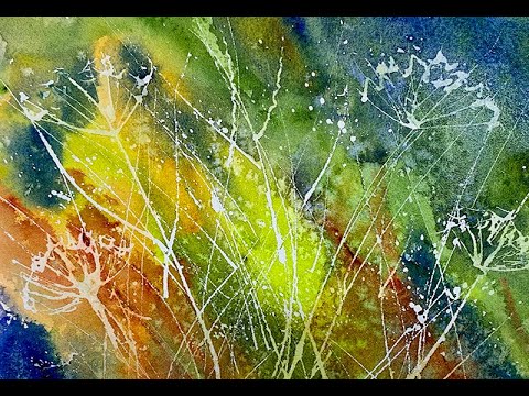 Видео: Учебник по акварели — использование маскирующей жидкости