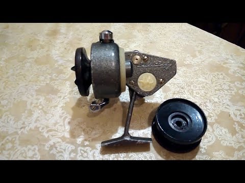 Видео: Катушка безынерционная времен СССР, Rileh-Rex 64 производство ГДР, Германия.Год выпуска 1964.