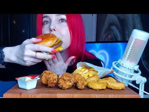 Видео: Вкусно и Точка мукбанг/ответы на вопросы/mukbang