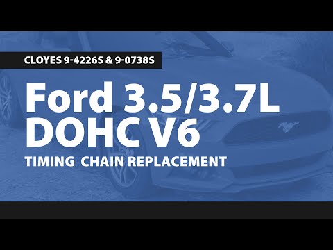 Видео: Замена цепи ГРМ Ford 3.5/3.7L DOHC V6, Cloyes 9-4226S и 9-0738S