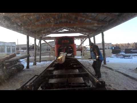 Видео: Первое бревно ВУДВЕР УГЛОПИЛ УГП2-600