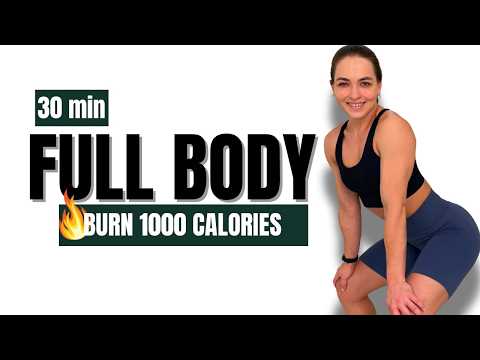 Видео: Сожгите 1000 калорий! Убойная табата для всего тела — 30-минутная тренировка для сжигания жира