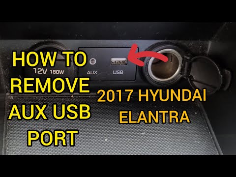 Видео: КАК СНЯТЬ ПОРТ AUX USB HYUNDAI ELANTRA SE 2017