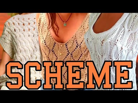 Видео: 7 Схем на люксовые топы, безрукавки,  вязание для женщин 7 Patterns for luxury tops sleeveless vests