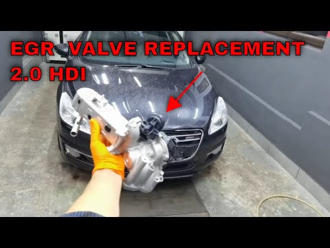 Видео: Замена клапана EGR и охладителя на Peugeot 2.0 HDI (полное видеоруководство)