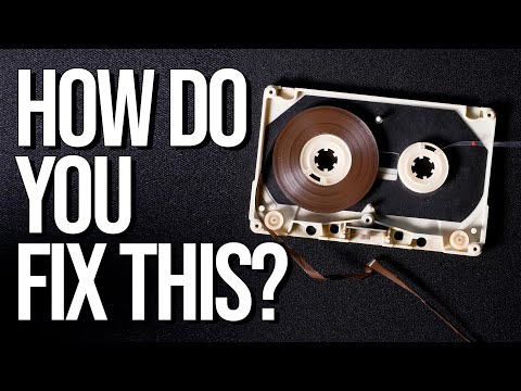 Видео: Резка и сращивание скрученной кассетной ленты