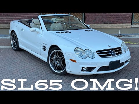 Видео: О боже, AMG! Mercedes SL65 AMG R230 2007 года выпуска. 144, выпущено в 2007 году! 6-литровый двиг...