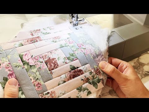 Видео: Замечательная идея лоскутного шитья из остатков ткани. Шитье и пэчворк для начинающих.