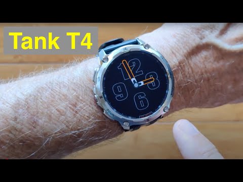 Видео: Умные часы Kospet TANK T4 ROUND AMOLED с постоянно включенным дисплеем MIL-STD-810H 10ATM Offline...