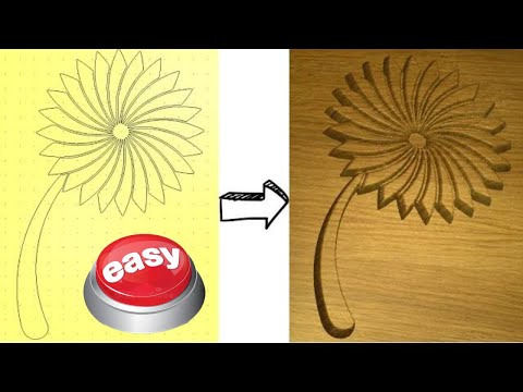 Видео: Из векторного изображения в 3D-модель с использованием Carveco Maker за 15 $ в месяц