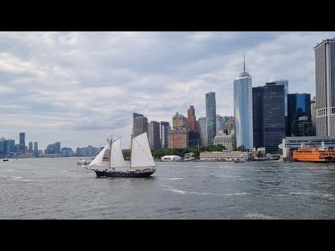 Видео: Нью-Йорк: отправляйтесь на пароме на Статен-Айленд с @thanandasworld