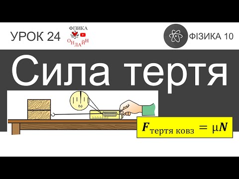 Видео: Фізика 10. Урок-презентація «Сила тертя» + 6 задач