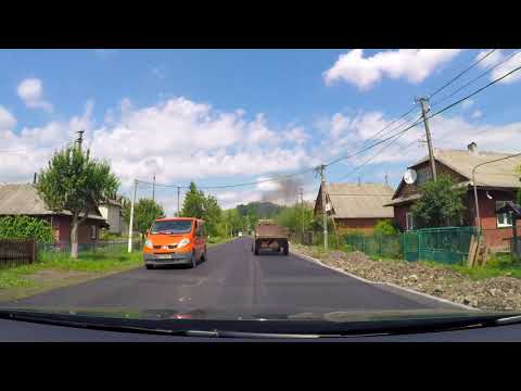 Видео: Автомобільна дорога Т-07-18 Н.Ворота-Воловець-Міжгір'я : ділянка с.Сойми - с. Пилипець