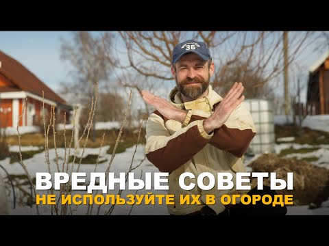 Видео: ВРЕДНЫЕ ДЛЯ ОГОРОДА СОВЕТЫ. Популярные советы, которые не несут пользы огороду и саду.