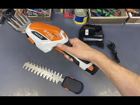 Видео: Обзор аккумуляторных ножниц STIHL HSA 26