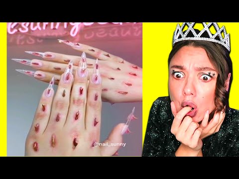 Видео: Самый УЖАСНЫЙ Маникюр! Пугающие ногти и Ногти Бургеры
