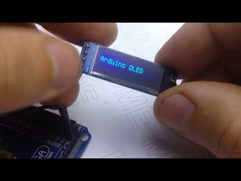 Видео: OLED дисплей и Ардуино. Библиотека U8gLib и контроллер SSD1306